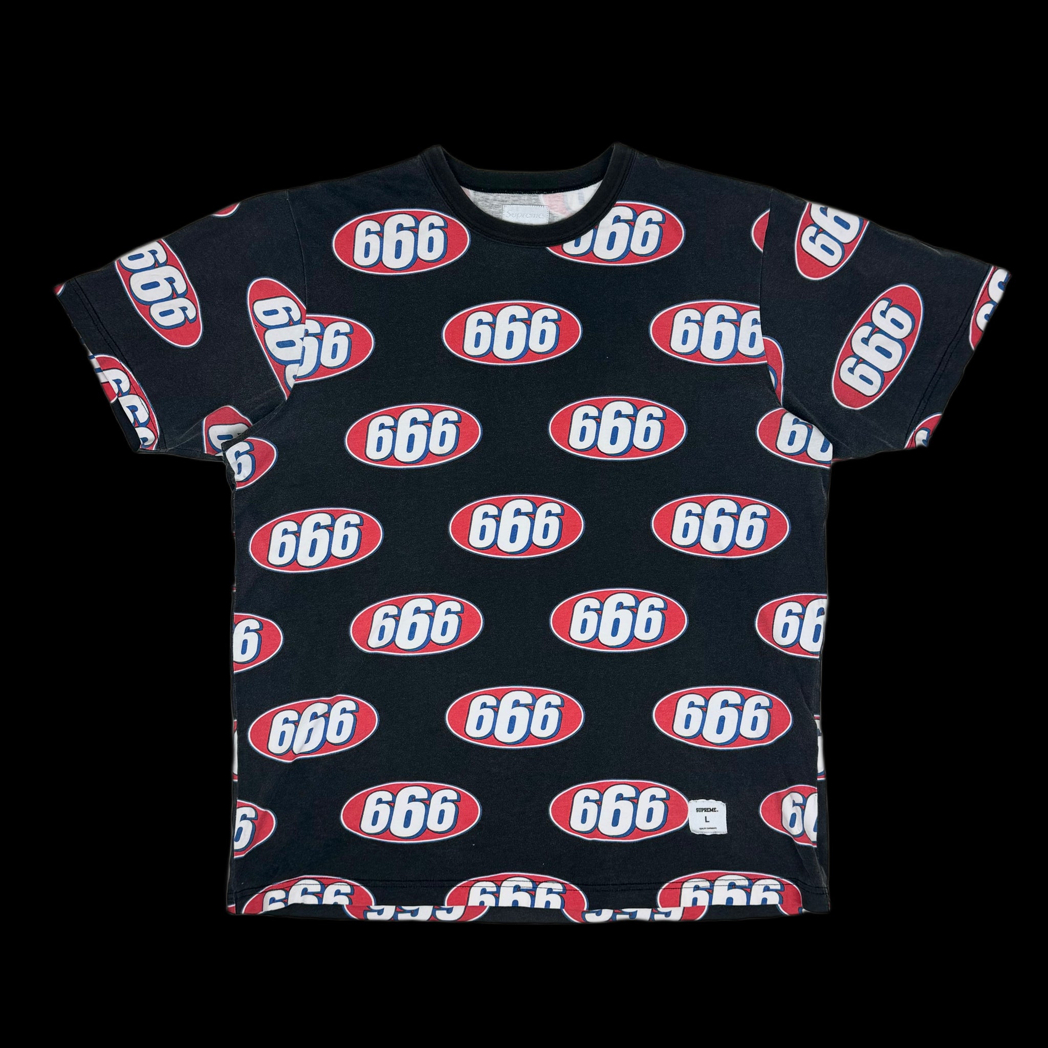 2017 supreme 666 tee change clothes