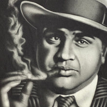 Load image into Gallery viewer, 2000s al capone gangster airbrush tee
