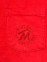 Load image into Gallery viewer, early 90s marlboro country seal logo tonal red tee
