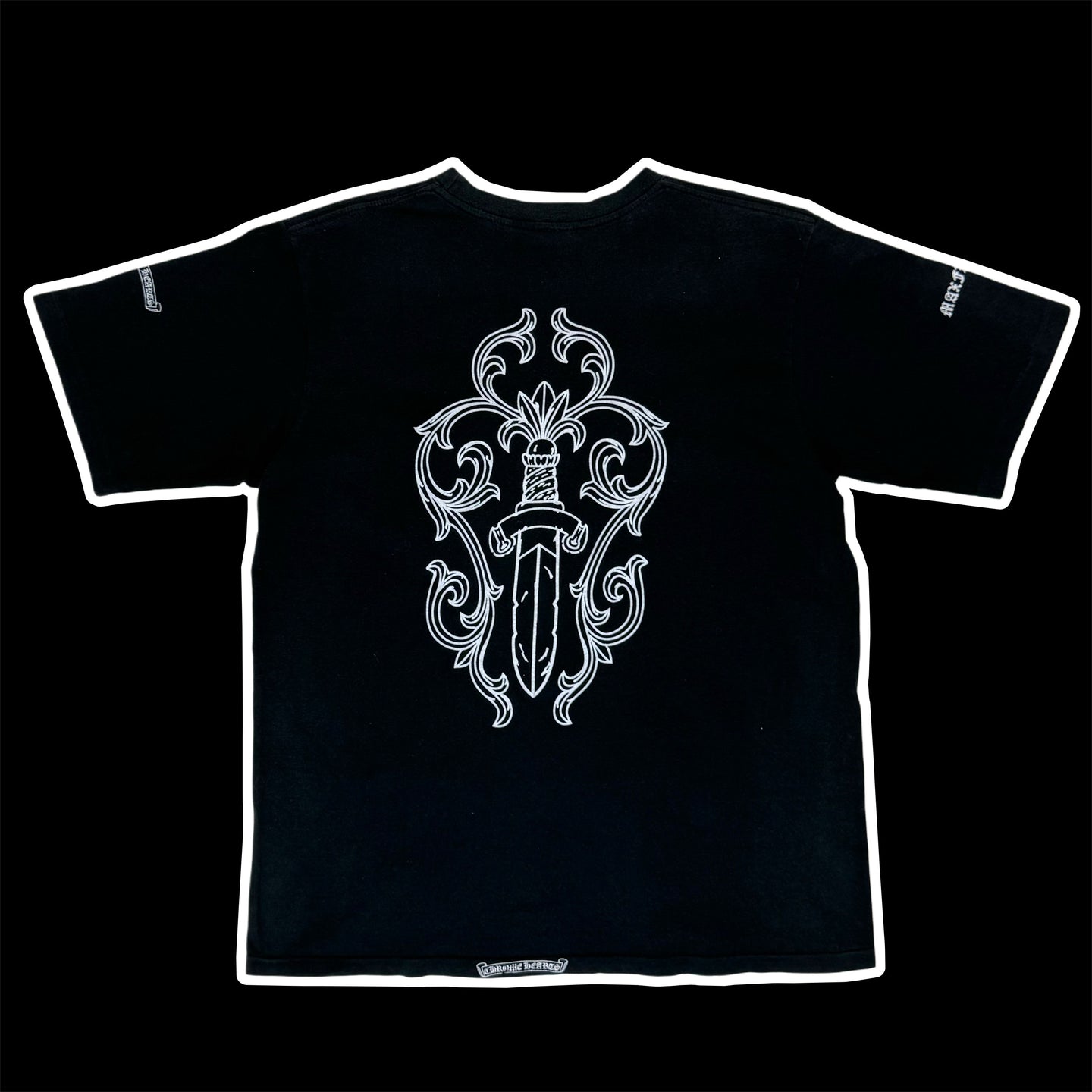 late 90s chrome hearts maxfield tee black