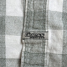 Load image into Gallery viewer, y2k guess white plaid s/s button up
