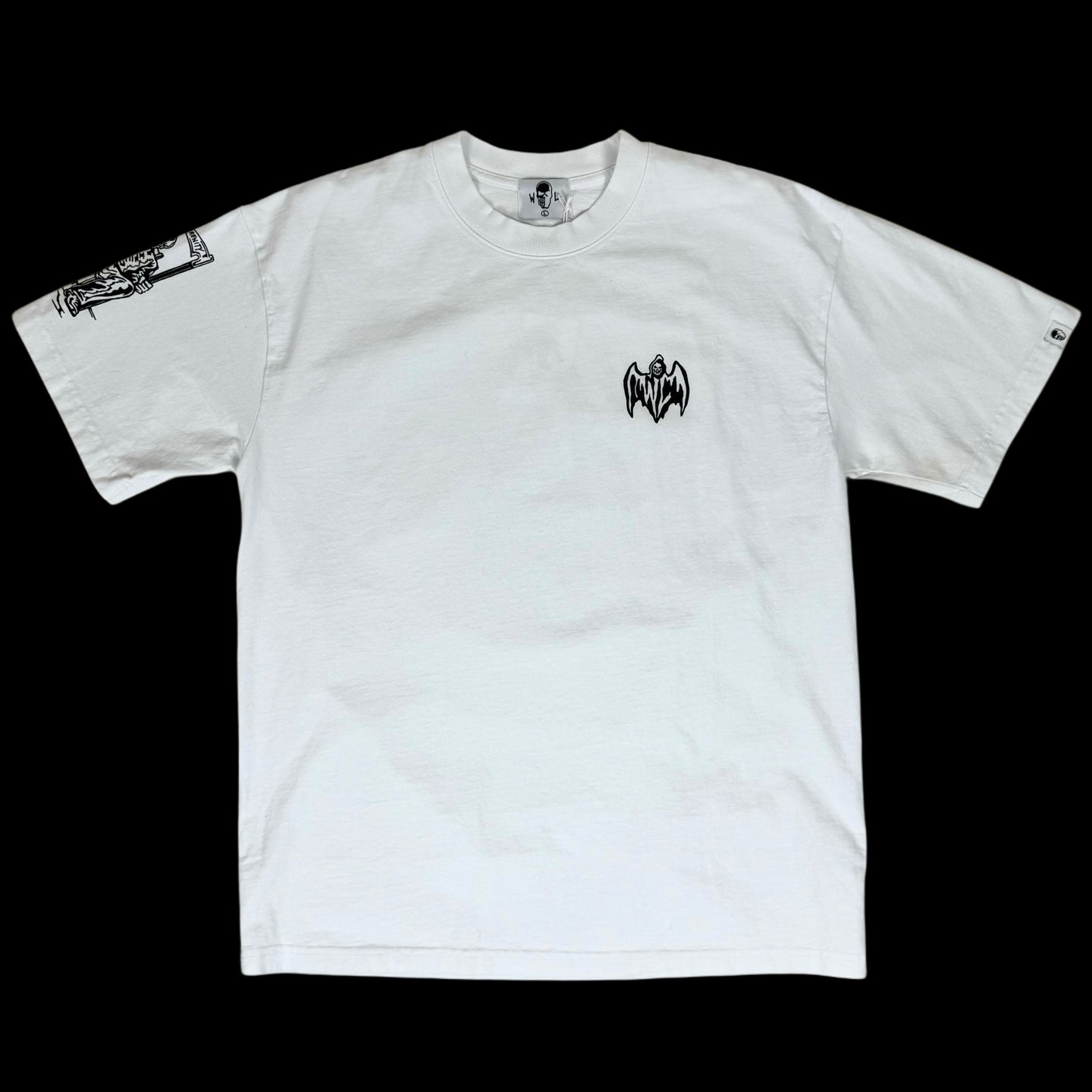 warren lotas serenity sleeve tee white