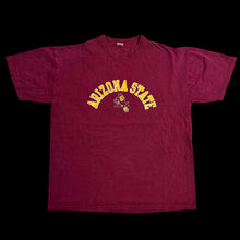 Load image into Gallery viewer, ealry 90s arizona state sparky arc logo tee maroon
