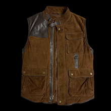 Load image into Gallery viewer, vintage lauren ralph lauren suede hunting vest
