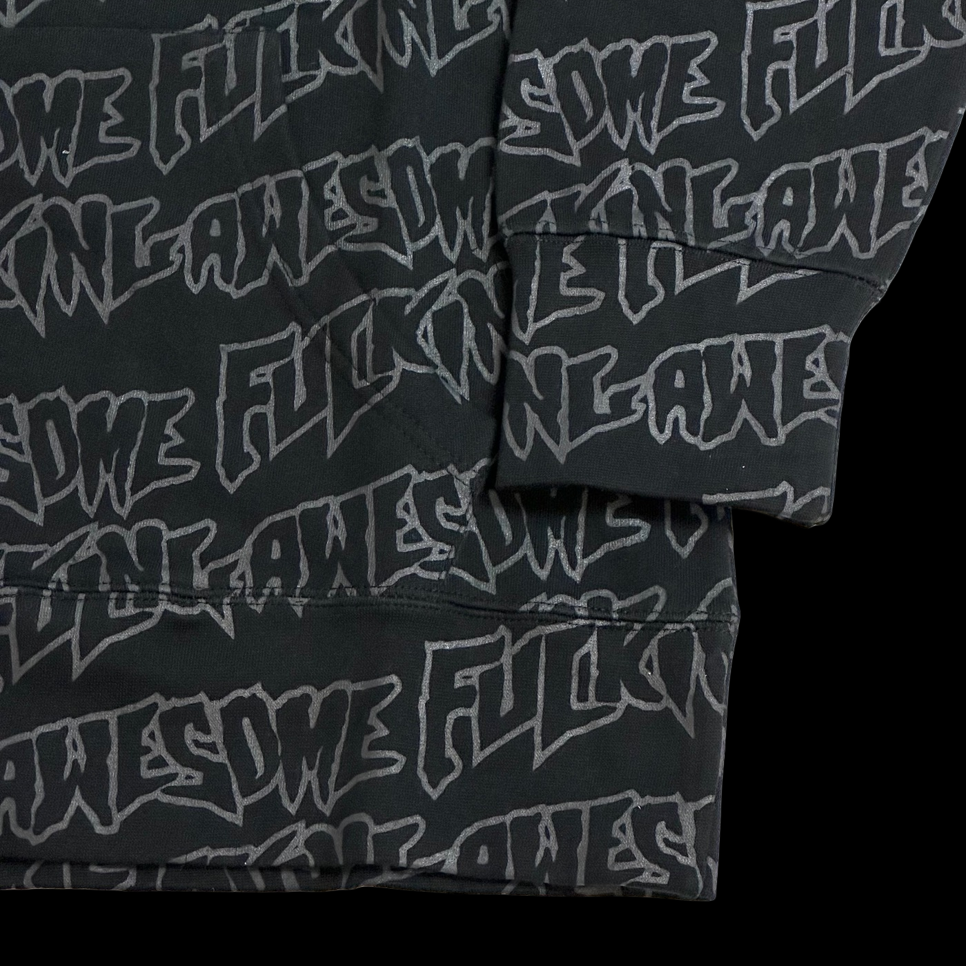 2007 fucking awesome allover print zip up hoodie – change clothes