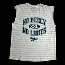 Load image into Gallery viewer, 90s reebok no mercy striped chopped tee
