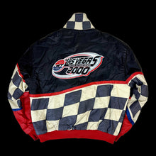 Load image into Gallery viewer, 2000 jeff hamilton las vegas leather racing jacket
