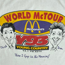 Load image into Gallery viewer, 90s mcdonalds world mctour radio tee

