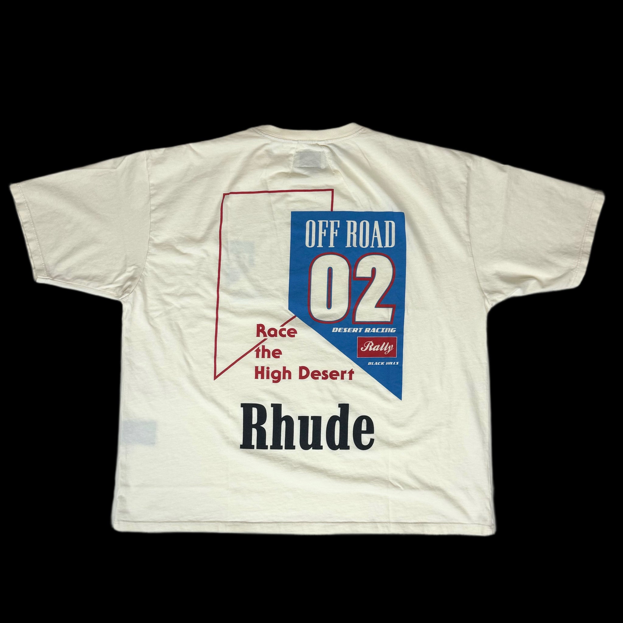 2023 rhude high desert race tee – change clothes