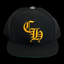Load image into Gallery viewer, chrome hearts ch logo baseball cap black yellow
