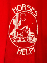 Load image into Gallery viewer, early 90s horses help puff print tee
