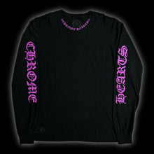Load image into Gallery viewer, 2020s chrome hearts purple spellout sleeves collar logo l/s
