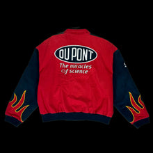 Load image into Gallery viewer, 2000s nascar dupont flame sleeves jacket
