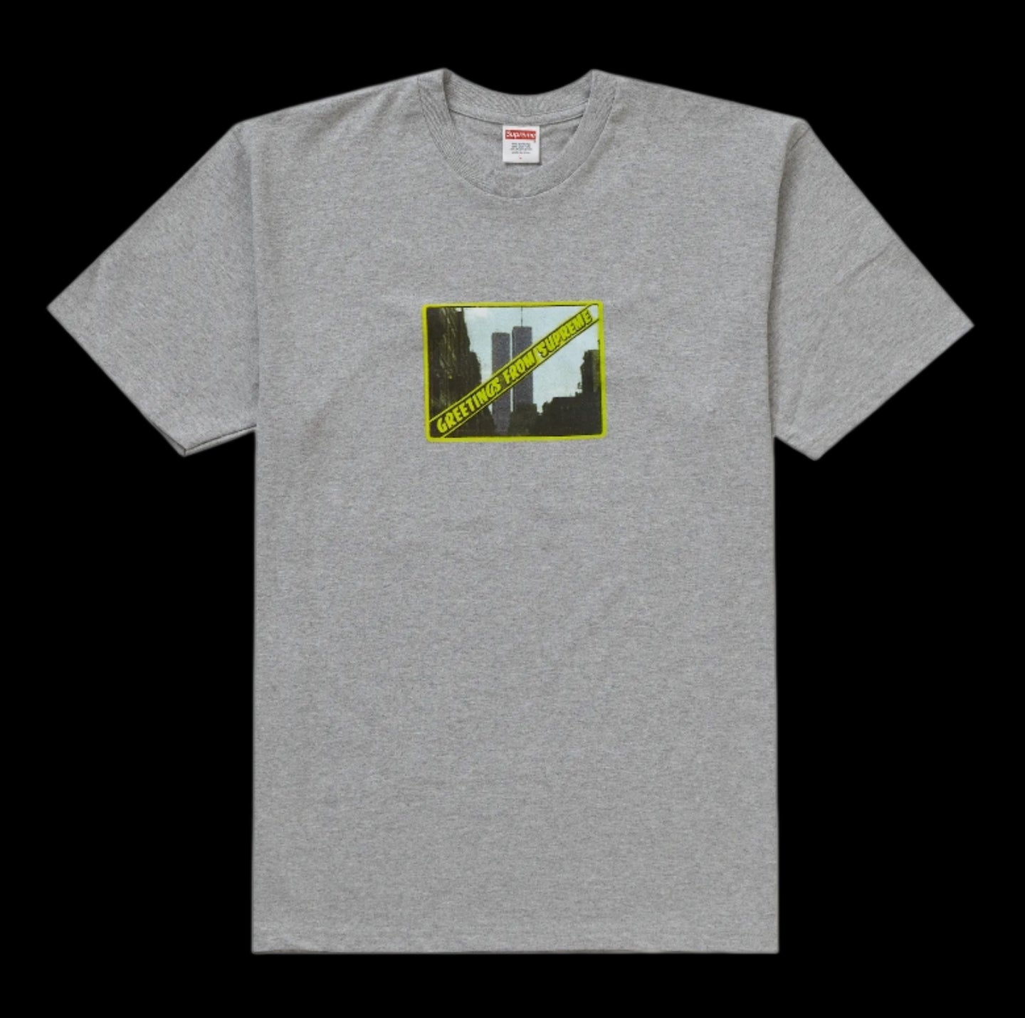 2019 supreme greetings tee heather grey