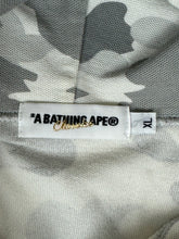 Load image into Gallery viewer, 2008 bape snow camo pique zip up hoodie
