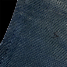 Load image into Gallery viewer, 2005 undercover horizontal corduroy slim pants navy AW05
