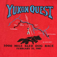 Load image into Gallery viewer, 1987 yukon quest 100 mile sled dog race tee
