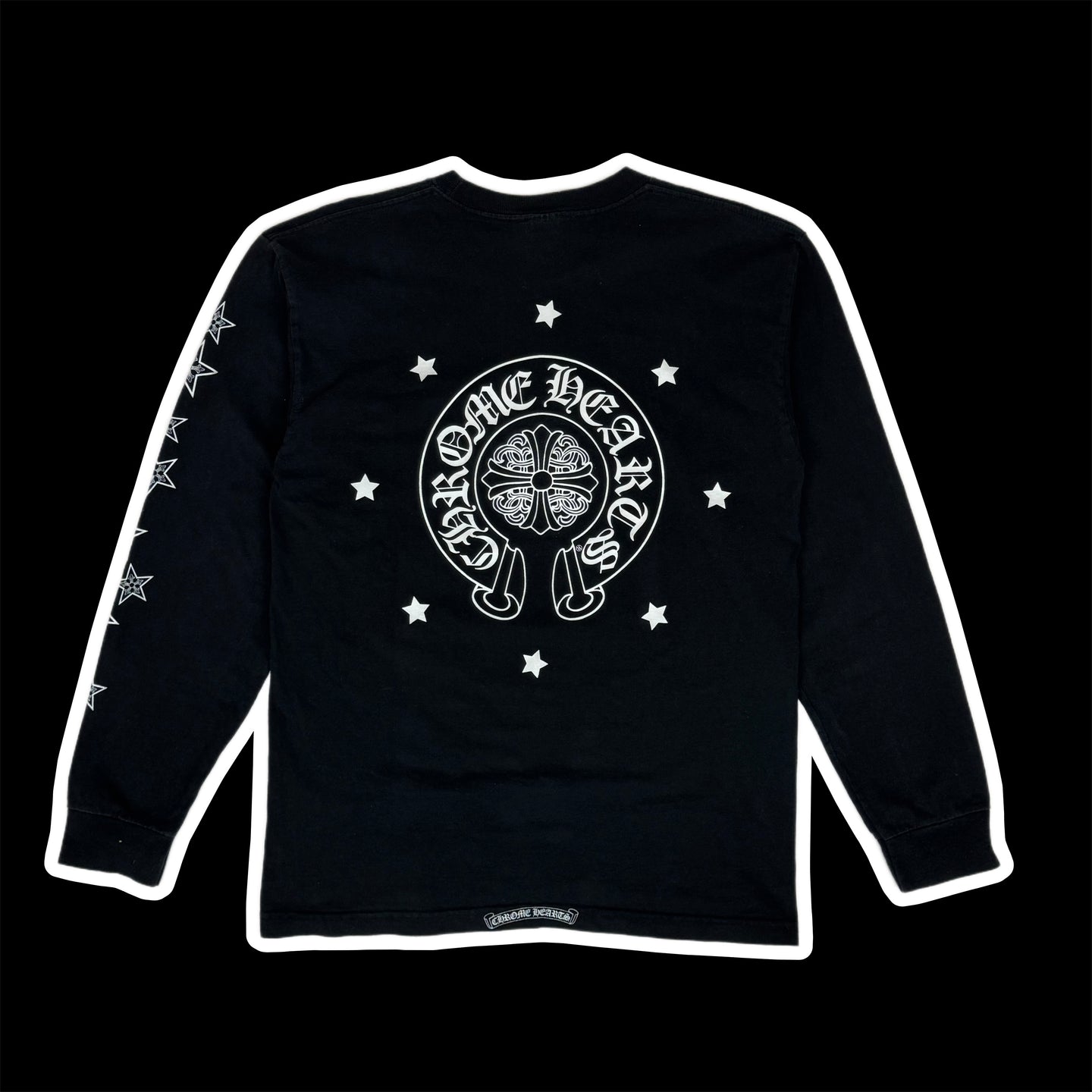 chrome hearts stars sleeve l/s tee