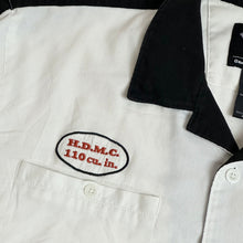 Load image into Gallery viewer, vintage harley racing mechanics button up
