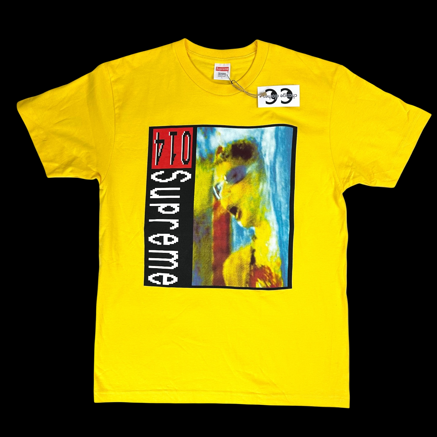 2014 supreme industrial tee yellow sample
