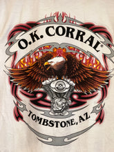 Load image into Gallery viewer, 2000s ok corral tombstone its a dry heat tee
