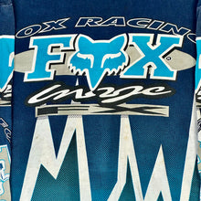 Load image into Gallery viewer, 1994 fox image racing moto top ice blue
