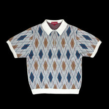 Load image into Gallery viewer, 2021 supreme argyle zip polo
