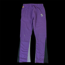 Load image into Gallery viewer, gallery dept painted flare sweatpant purple
