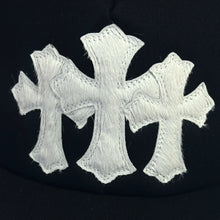 Load image into Gallery viewer, 2025 chrome hearts pony hair triple cross trucker hat
