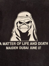 Load image into Gallery viewer, 2007 iron maiden in dubai life and death tee
