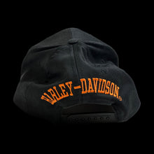Load image into Gallery viewer, vintage harley davidson puff embroidered hat

