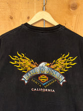 Load image into Gallery viewer, 1998 harley flames santa barbara tee
