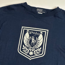 Load image into Gallery viewer, 90s polo ralph lauren crest tee navy
