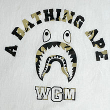 Load image into Gallery viewer, bape college shark wgm tee
