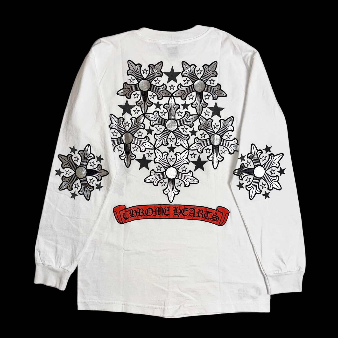 90s chrome hearts 5 point star silver foil l/s