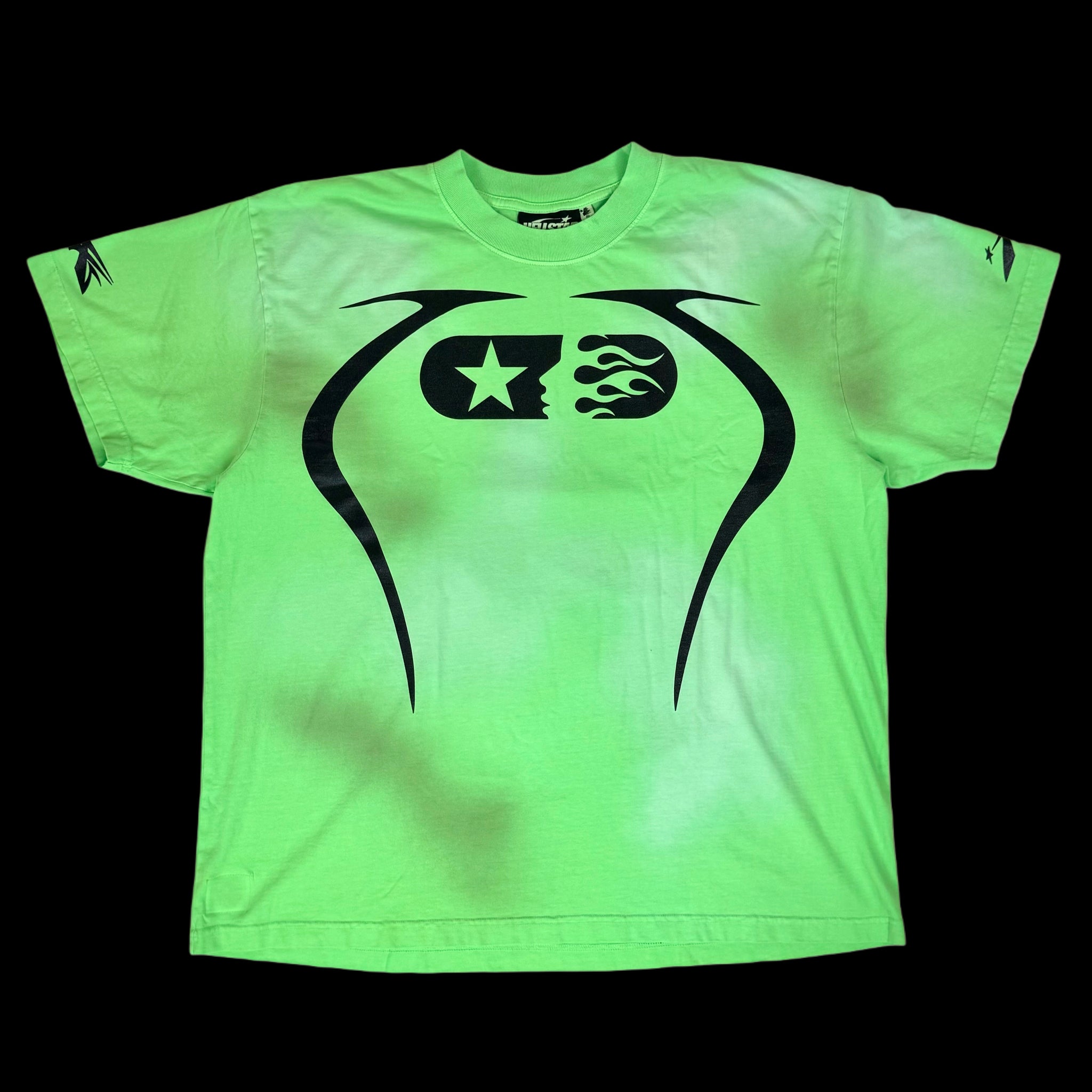 2024 hellstar warm up tee slime green – change clothes