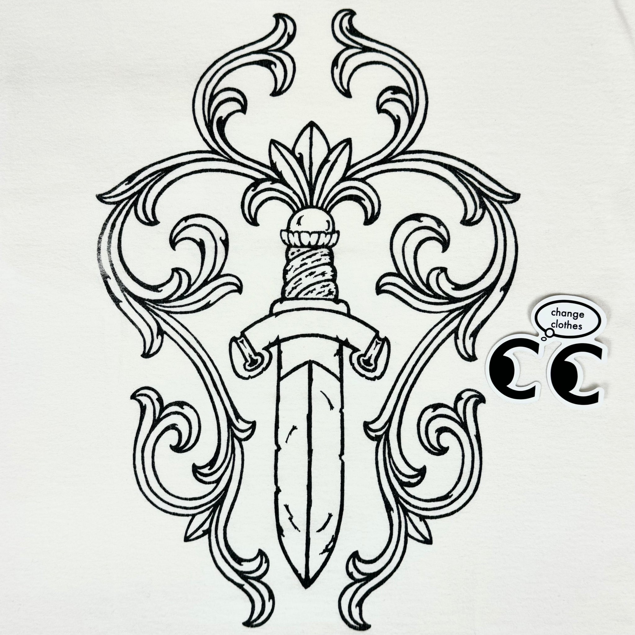 1990s chrome hearts maxfield dagger tee – change clothes