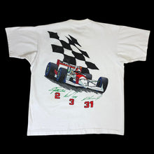 Load image into Gallery viewer, 1994 marlboro racing checkered shoulder indy 500 tee
