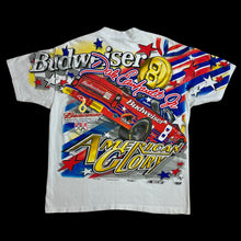 Load image into Gallery viewer, 2000 nascar budweiser american glory aop tee
