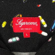 Load image into Gallery viewer, 2017 supreme pills rayon black
