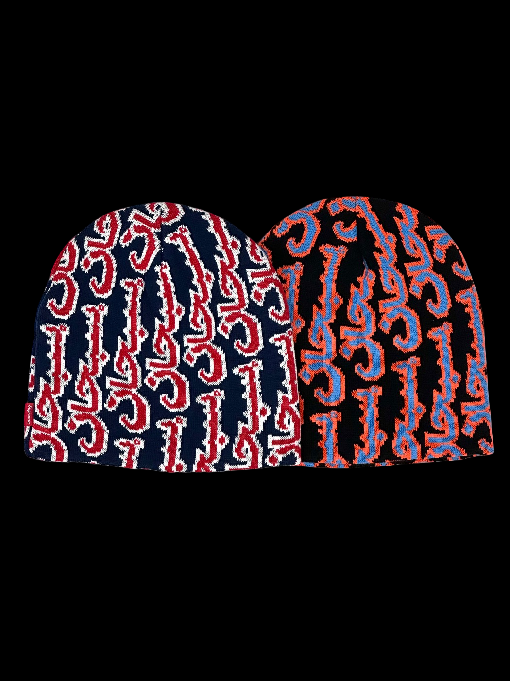 2025 supreme arabic jacquard beanie