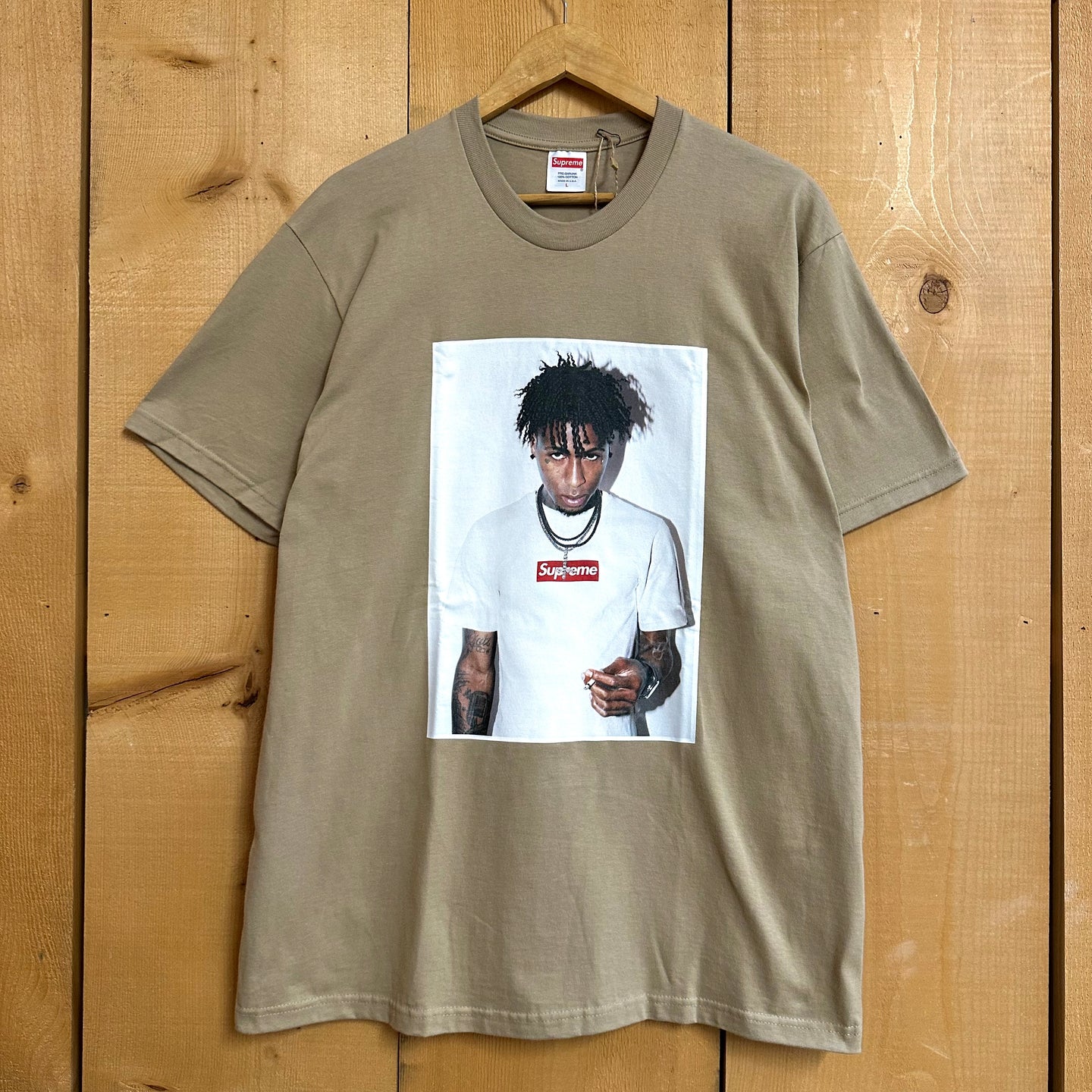 2023 supreme nba youngboy tee khaki