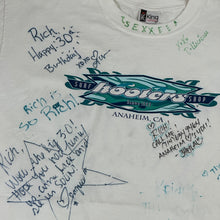 Load image into Gallery viewer, y2k hooters surf shop tee autographed
