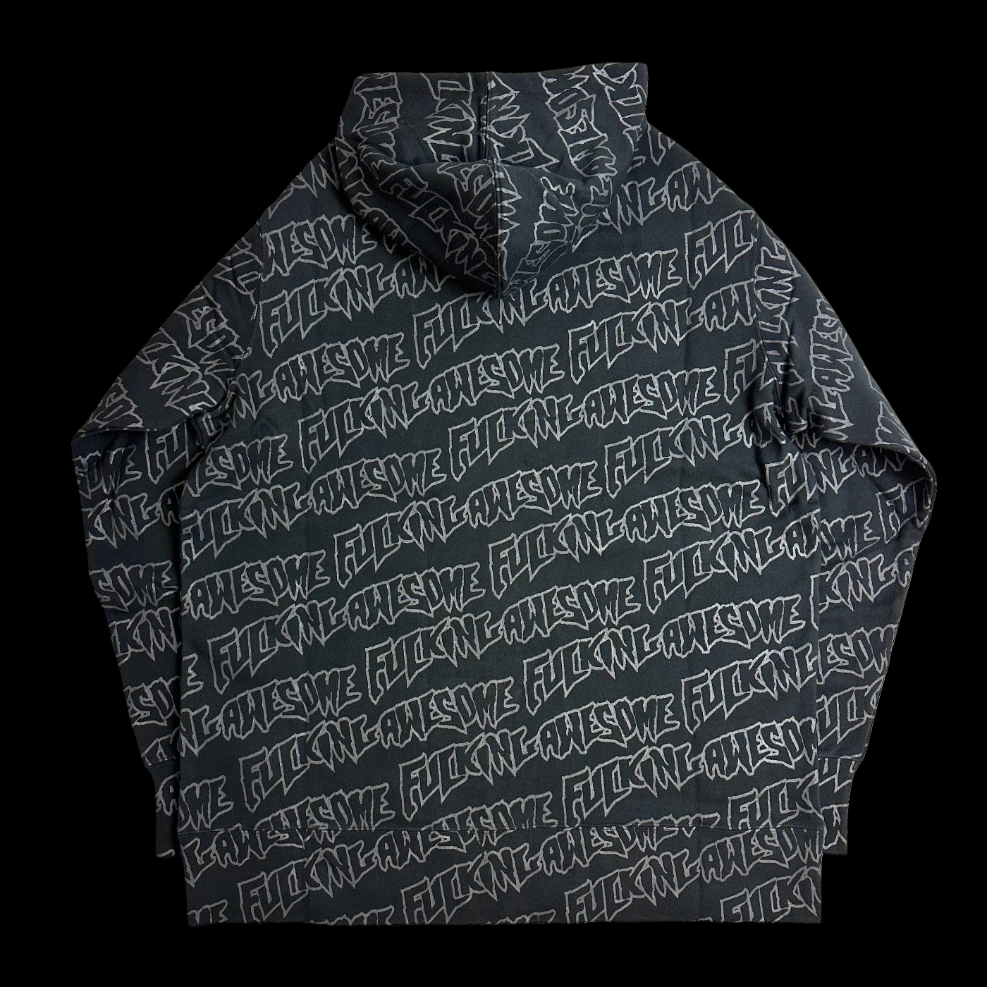 2007 fucking awesome allover print zip up hoodie – change clothes