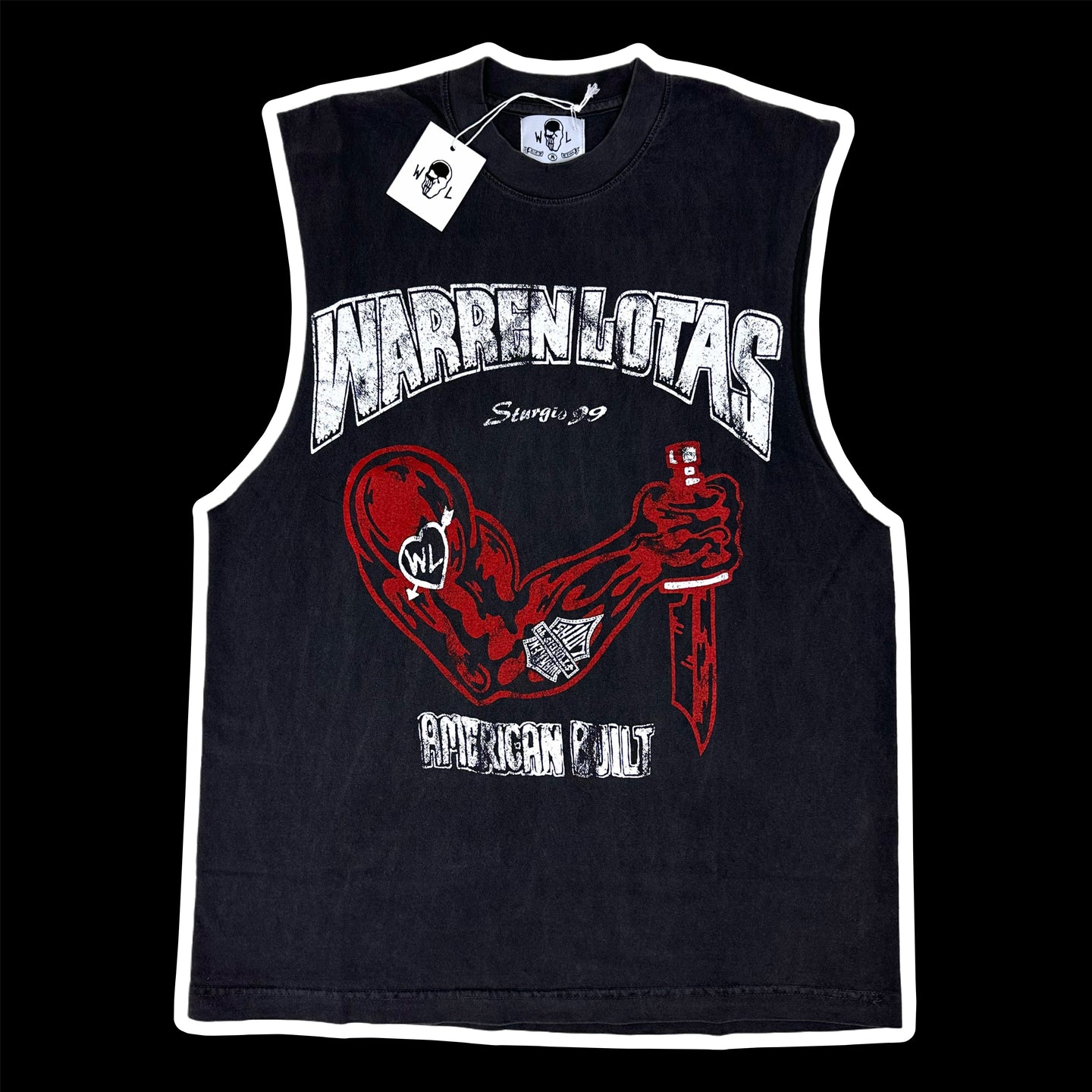 2024 warren lotas sturgis american built cut off tee