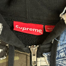 Load image into Gallery viewer, 2022 supreme patchwork zip up hoodie
