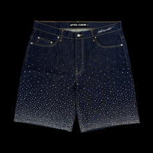 Load image into Gallery viewer, 2025 spider star dust denim shorts jorts
