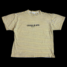 Load image into Gallery viewer, 90s guess striped embroidered tee
