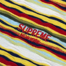 Load image into Gallery viewer, 2019 supreme textured stripe woven polo red

