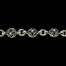 Load image into Gallery viewer, chrome hearts cross ball wallet chain .925 sterling silver double lobster clip
